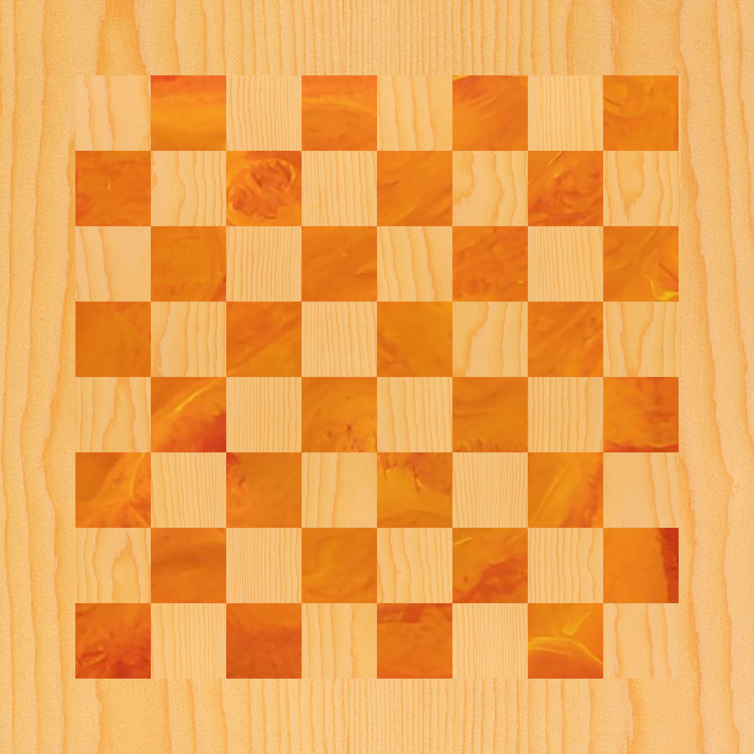 Scacchiera in Abete Semplice